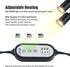 TFNN 2 Bulbs 25W+50W Reptile Heat Lamp, Double-Head Heat Lamp with Clamp, UVA UVB Reptile Light with Intelligent Cycle