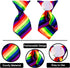 PET SHOW 8pcs Dot Stripe Small Dogs Collar Charms - Neckties for Medium Dogs, Cats, Puppies, Holiday Costumes