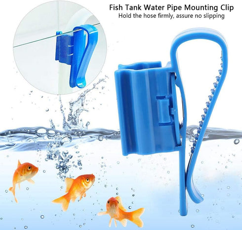 2Pcs Adjustable Hose Holder, Plastic Fish Water Pipe Clamp for 8mm to 16mm Hoses