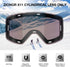 ZIONOR X11 Ski Goggles, Magnetic Cylindrical Snowboard Goggles for Men Women