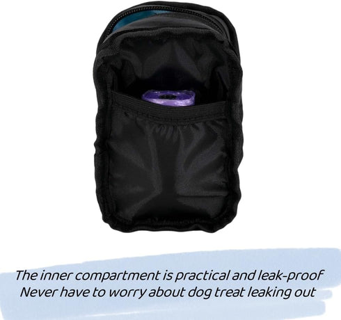 Dog Treat Pouch and Poop Bag Holder for Leashes, Hands Free Dog Waste Bag Dispenser, Perfect for Training