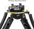 Scout-pod Tactical Pro Bipod, 7.3" to 9" Height Adjustable with Double Swivel and QD Mounting Deck, SP-SL07