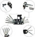 WOTOW Bike Repair Tool Kit & Saddle Bag, 14 in 1 Chain Tool Hex Key Wrench Multitool Set with Portable Under Seat Bag