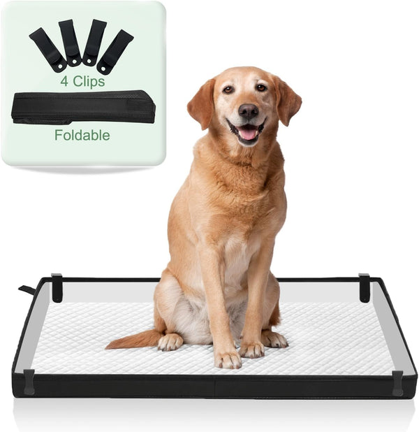 HQ4US 4LEGS Large Portable Dog Pee Pads Holder for Travel, Puppy Pad