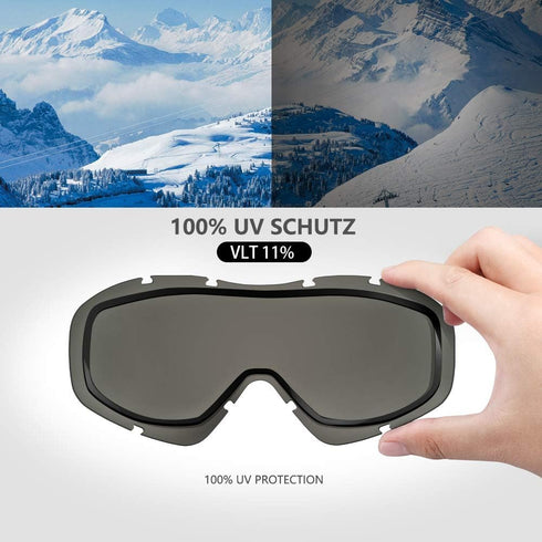 OutdoorMaster OTG Ski Goggles, Over Glasses for Men, Women & Youth