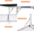 BIVVI 2.3 Foot Small Folding Table Portable Lightweight Utility Side Tables with Carrying Handle, Outdoor Aluminum