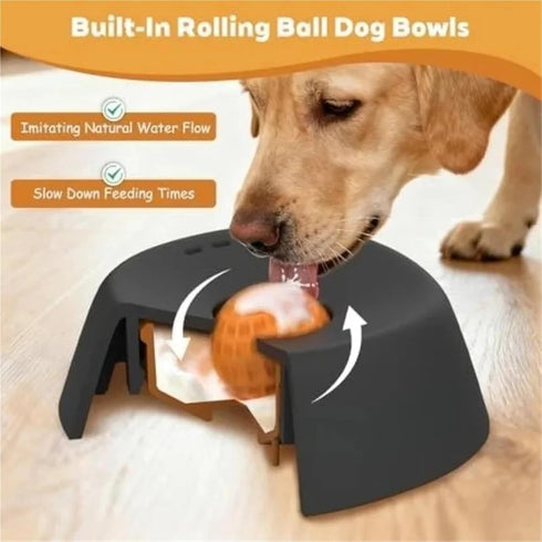 GDRNOIFHU 3/4 Anti-Choking Slow Feeder Slow Feeding Bowl Non-Slip Cup, Pet Slow Food Bowl for Small Dogs & Cats, Lick