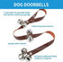 Borong Communication Leather Door Bells for Dogs Potty Doorbells for Dogs Training Dog Buttons for Dog Training Bell