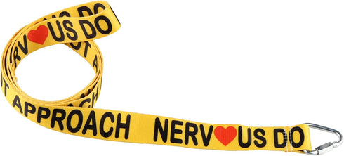JXGZSO Do Not Approach Nervous Yellow Dog Lead, Shy Rescue Dog Gift (Not Approach Nervous DL)