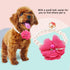 Pet Pearl Flower Necklace, Princess Collar Accessories for Puppy Decoration (Rose Red)