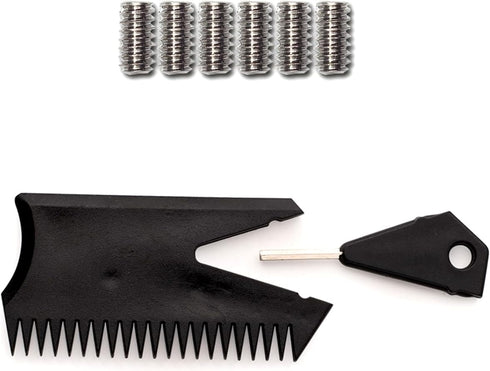 OCEANBROAD Surfboard Fin Thruster, 3 Fins for FCS-Based Future-Based Fin Box with Screws Wax Comb Key