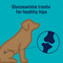 Stewart Freeze Dried Dog Treats - 4 Ounce Resealable Pouch Healthy Hips Beef & Sweet Potato with Glucosamine Chondroitin