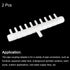 uxcell 2Pcs 9mm to 5.5m 10 Ways Air Line Tubing Splitter Connector for Fish Tank Oxygen Pipe Adapter (White)
