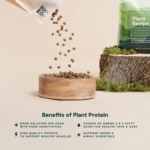 Open Farm Kind Earth Plant Based Dry Dog Kibble, Natural Vegan Dog Food, Nutrient-Dense, 3.5 Pound Pack