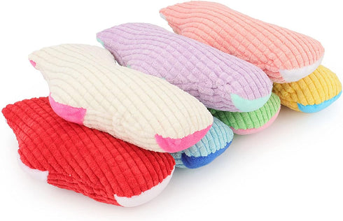 Squeaky Dog Toys, Funny Stuffed Plush Toy, Cute Socks Dog Birthday Gift, Chew Toys for Small Medium Dogs, Pink White