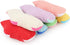 Squeaky Dog Toys, Funny Stuffed Plush Dog Toy, Cute Socks Birthday Gift for Small and Medium Dogs (White Red)