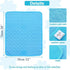 Cooling Mat Pad for Dogs Cats, Ice Silk Mat for Kennel/Sofa/Bed/Floor/Car Seats, 28 X 22in Blue