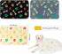 Dono 1 Pack 3 Blankets for Dogs, Soft Fluffy Paw Print Fleece Pet Blanket, Warm Sleep Mat for Dog Cat Kitten
