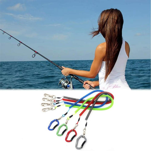 HERCULES M4 Fishing Lanyard, Heavy Duty Retractable Coiled Tether for Kayak Paddle, Rods, Pliers