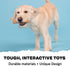 Barkbox Super Chewer Tough Dog Chew Toys for Aggressive Chewers, Dental Stimulating (Bacon Bone - Small)