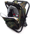 Foldable Outdoor Multi-Function Fishing Backpack Beach Chair Stool w/Cooler Bag [Item Number: