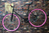 Foldable Bike Wall Mount Hanger, Horizontal Bicycle Storage Rack with Screws, Red Bike Hook for Garage Indoor Shed