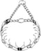 Herm Sprenger Chrome Plated Prong Dog Collar - Ultra-Plus Pet Pinch Collar with Two O-Rings, Anti Pull Training Collar