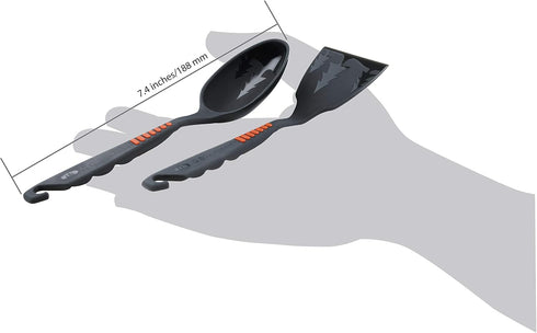 GSI Outdoors Spoon/Spatula Set, Grey, 7.4 Inch