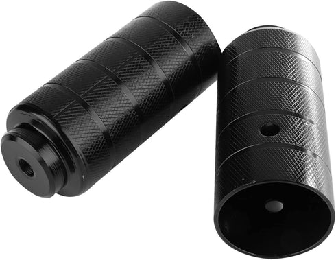 Oumefar 2PCS Steel Bicycle Foot Stand Pegs, Black BMX Axle Peg Replacement Accessory, 11 x 4cm / 4.33 x 1.57inch