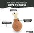 Barkbox Super Chewer Tough Dog Chew Toys for Aggressive Chewers, Dental Stimulating, Turkey - Small