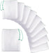 SunGrow Media Filter Bags - 10 Pcs White Mesh Nylon Pouch for Aquarium Active Carbon & Bio Rings