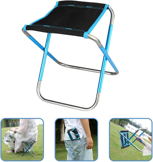balacoo Portable Foldable Outdoor Camping Stool Mini Lightweight Comfortable Fishing and Beach Seat for Hiking, BBQ