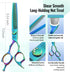Dog Grooming Scissors: 7" Pet Thinning Shears Made of Japanese 440C Stainless Steel for Trimming Dogs, Cats & Other Pets