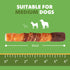 MON2SUN 6 Inch 35.27 oz (20 Count-Pack 1) Dog Treats, Triple Flavor Chicken Liver Duck and Chicken Wrapped Rawhide