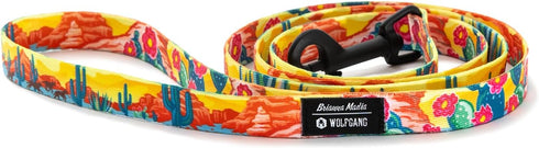 Wolfgang Premium Leash for Small Medium Large Dogs, Made in USA, PackLeader Print, Small