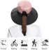 IYEBRAO 2 Pack Women's Ponytail Sun Hat, UV Protection Foldable Wide Brim Beach Cap