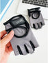 NociHah Workout Gloves Men Women - Breathable Fingerless Gym Gloves with Wrist Support Non-Slip Weight Lifting Glove
