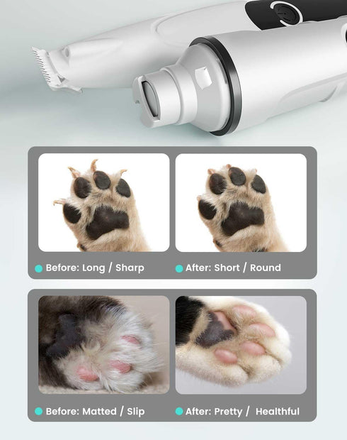 2 1 Trimmer, Trimmers PAPMINI in Dog Nail Grinder Quiet and Dog Paw Powerful Painless Electric Dog Nail for Large