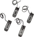 LIXADA 4 PCS Surfboard Fin Clips for Paddle Board, Water Ski Board Fish Fin Clip Buckle