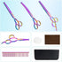 Set LILYS PET Safe Round-Tip Professional PET DOG Grooming Coated Titanium scissors suit Cutting&Curved&Thinning shears