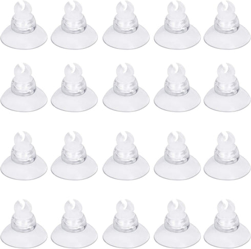 Pawfly 20 Pack Aquarium Suction Cups with Clips and Adjustable Zip Ties for Fish Tank Tools and Decorations
