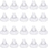 Pawfly 20 Pack Aquarium Suction Cups with Clips and Adjustable Zip Ties for Fish Tank Tools and Decorations