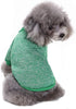 Pet Dog Classic Knitwear Sweater - Warm Winter Puppy Pet Coat, Soft Sweater Clothing for Small Dogs (XXS, Green)