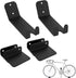 WALMANN 2 Pack Bike Pedal Hanger Wall Mount - Heavy Duty Horizontal Bike Rack for Garage Display Stand