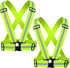 Reflective Safety Vest Gear, Adjustable High Visibility Running Gear for Men and Women, 2-10 Pack