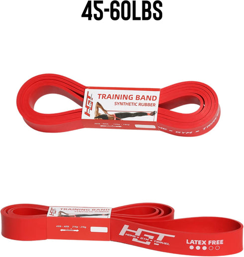 HGT Long Resistance Band, Extra Strength Latex-Free Workout Band for Home and Gym, Supports Yoga & Pilates