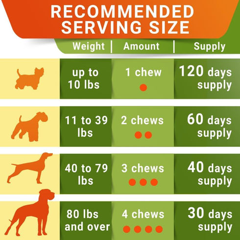 Senior Advanced Glucosamine Chondroitin Joint Supplement for Dogs - Hip & Joint Pain Relief Pills for Large & Small