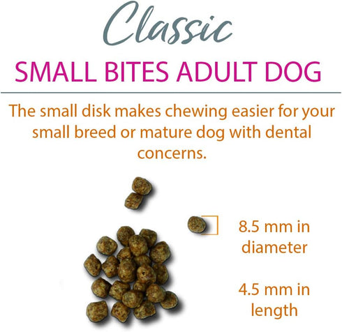 Chicken Soup For The Soul Pet Food Classic Dry Small Bites Adult Dog Food, Chicken, Turkey & Brown Rice, 13.5 lb
