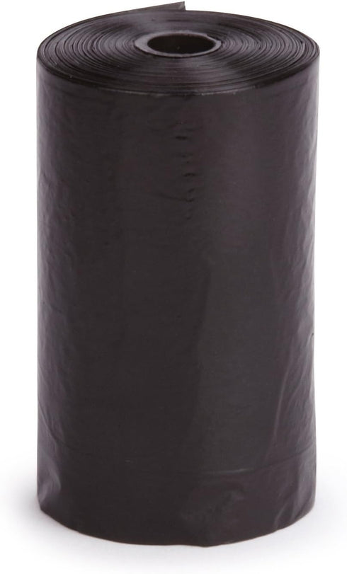 Pet Replacement Dog Waste Bags, 8-Pack of 20-Count Rolls, Durable, Leakproof Plastic Poop Bags, Black