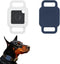 Silicone Tile Dog Collar Holder, 2 Pack Protective Cover for Tile Pro 2020 & 2018, Navy/White for Pet Dog Cat
